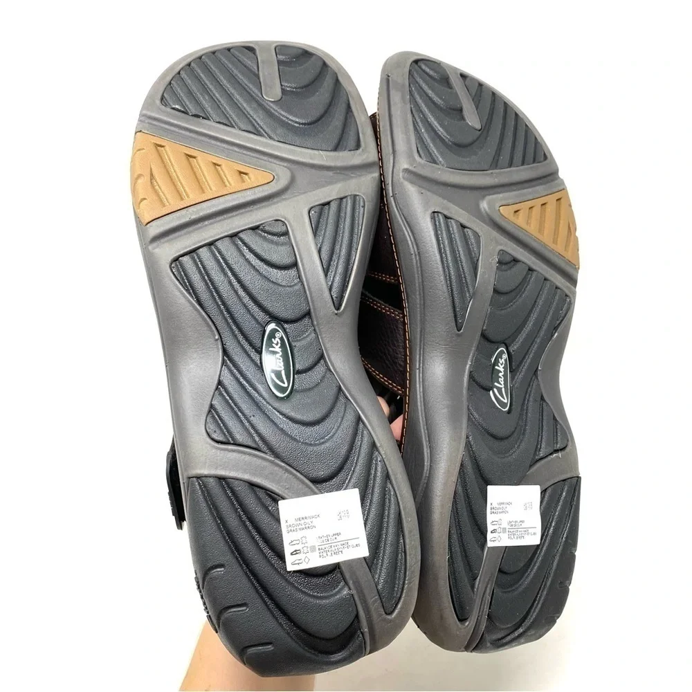 Clarks Merrimack Men’s Sandals Brown Oily Leather